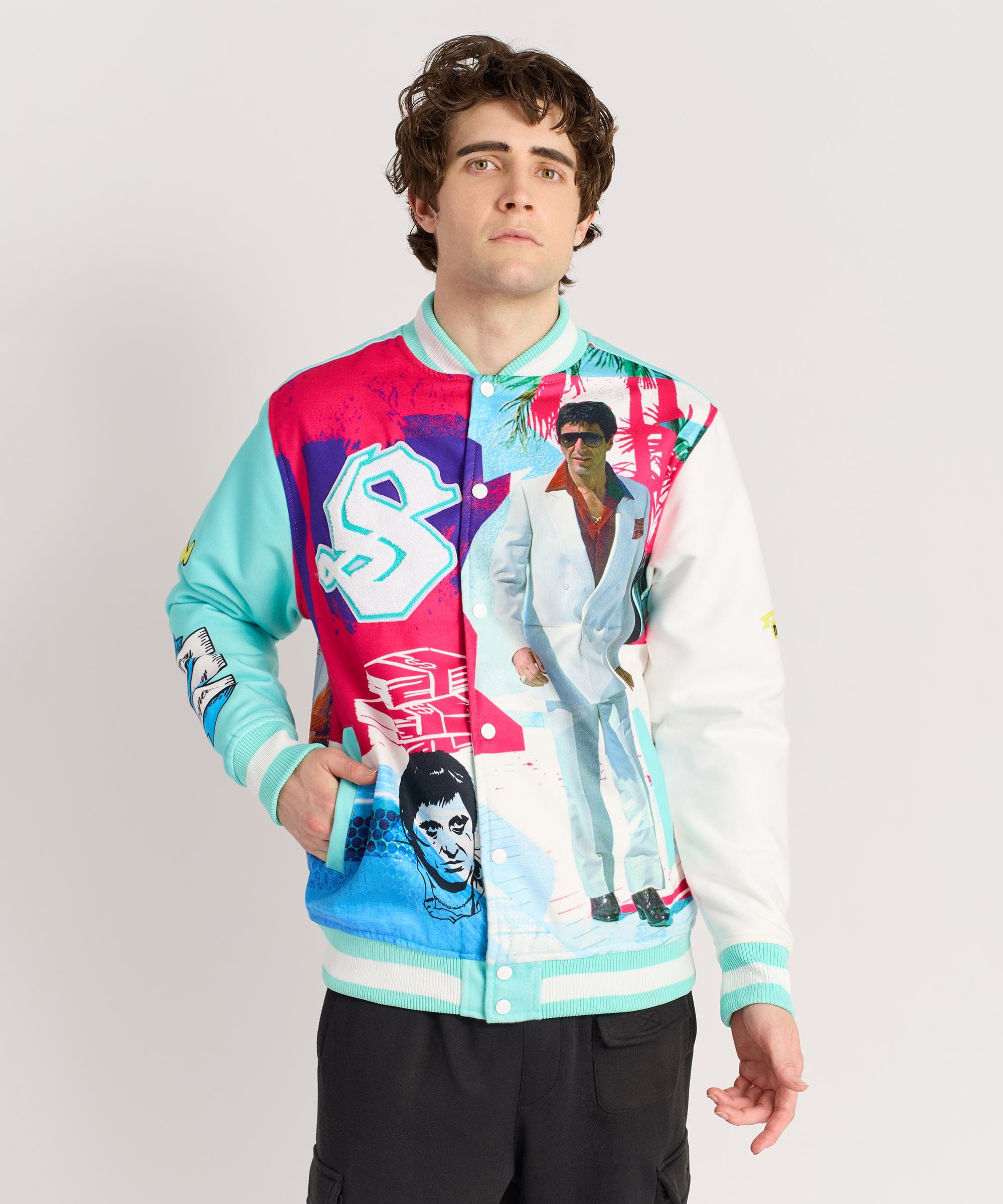 Scarface Retro Varsity Jacket - Multi