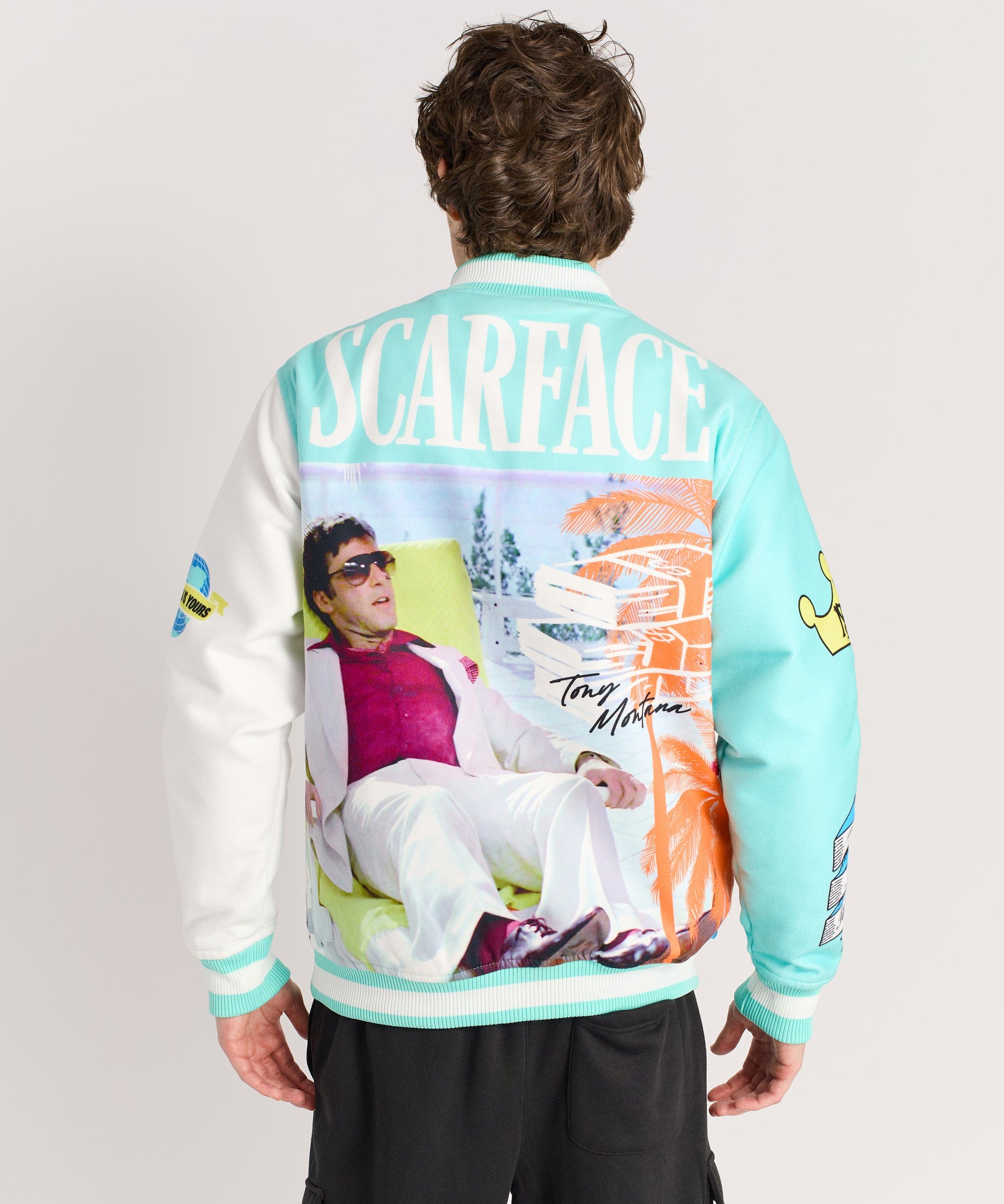 Scarface Retro Varsity Jacket - Multi - Image 4