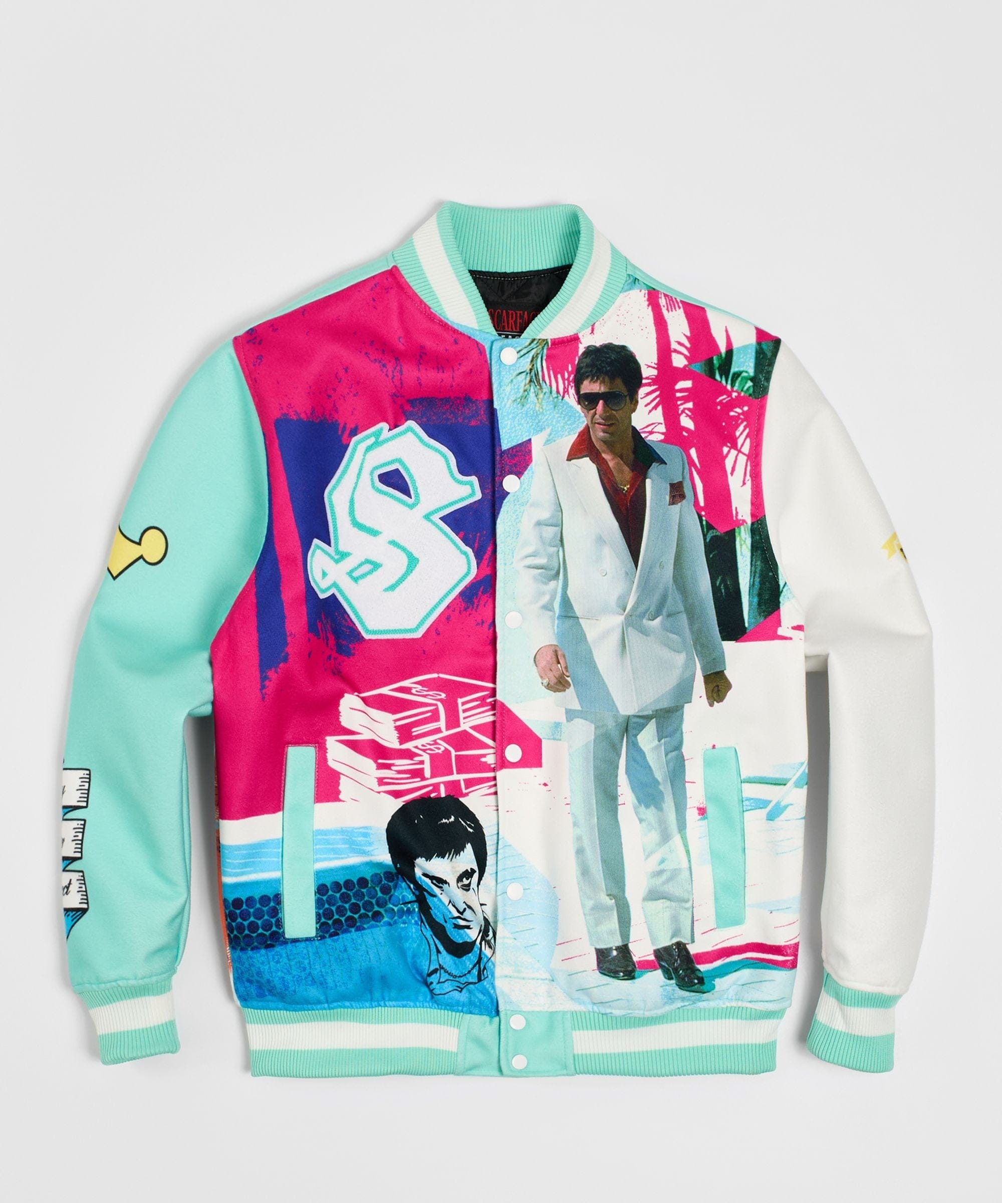 Scarface Retro Varsity Jacket - Multi - Image 5