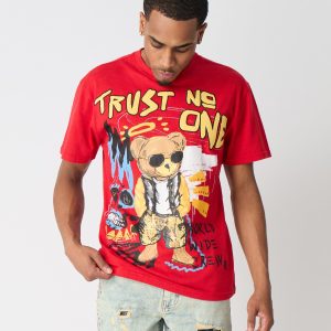 Trust No One Short Sleeve Tee - Red