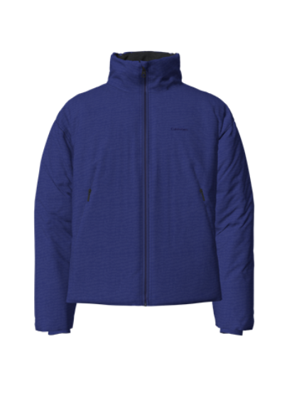 Long Sleeves Front Zipper Mock Neck Puffer Coat - Image 4