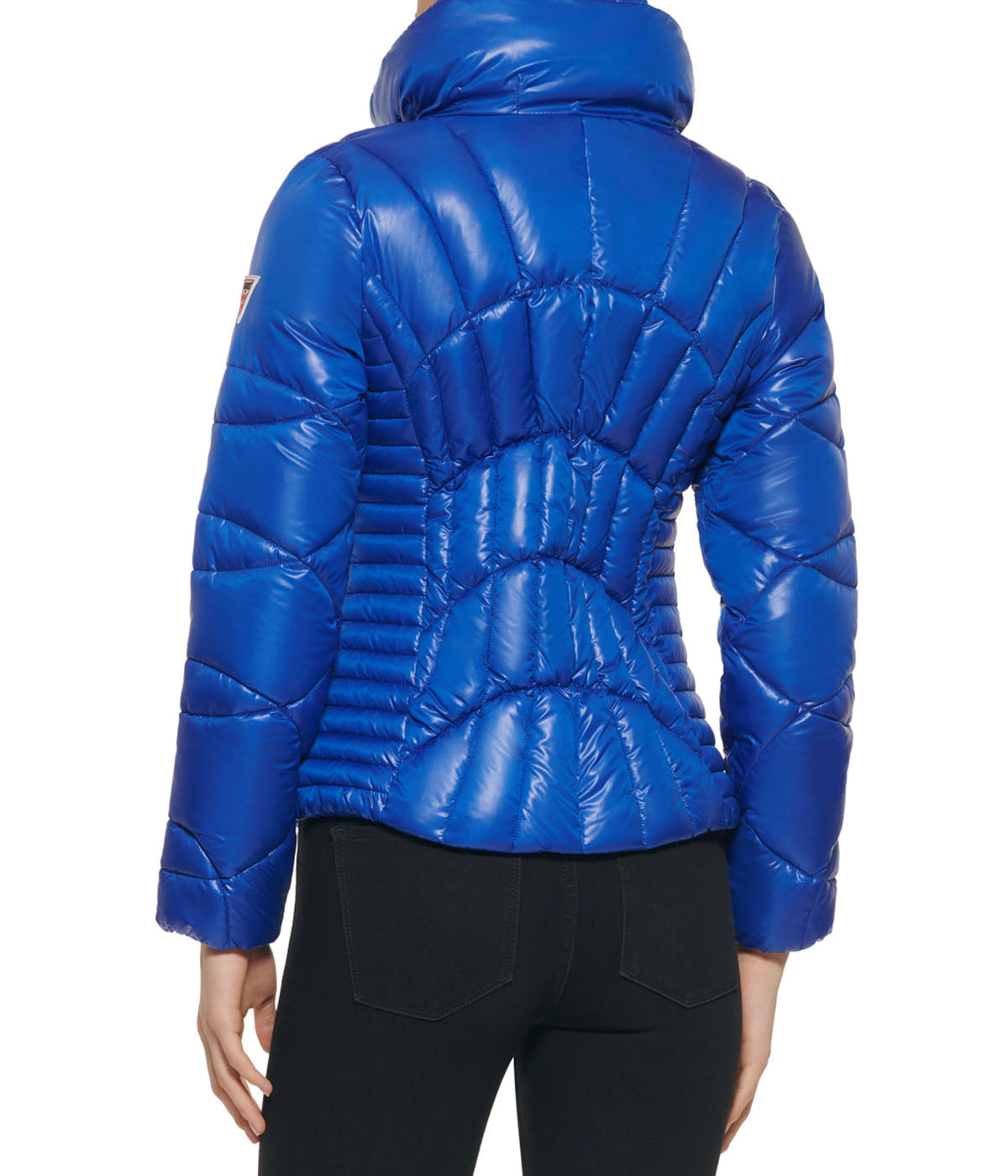Quilted Puffer Jacket Indigo - Image 3
