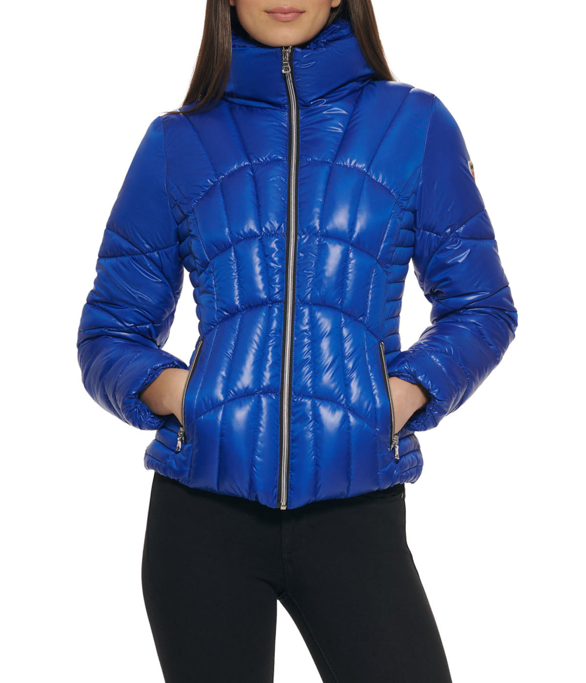 Quilted Puffer Jacket Indigo