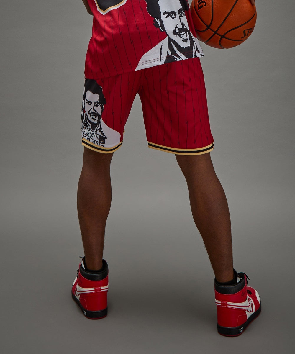 Pablo Basketball Shorts - Red - Image 9