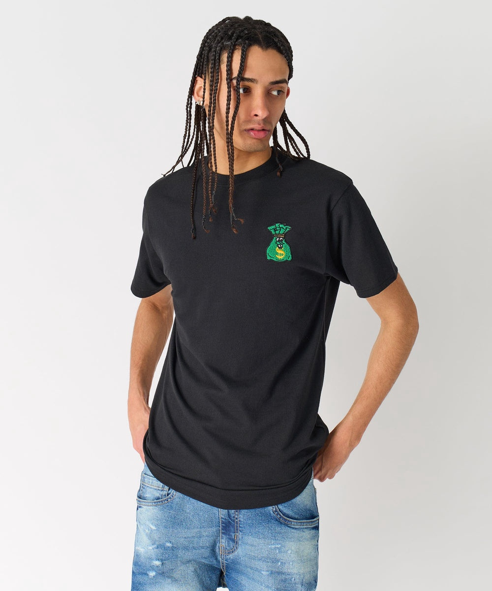 Money Bags Short Sleeve Tee - Black - Image 6