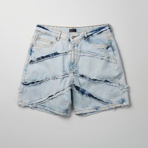 Bandit Frayed Denim Short - Light Blue