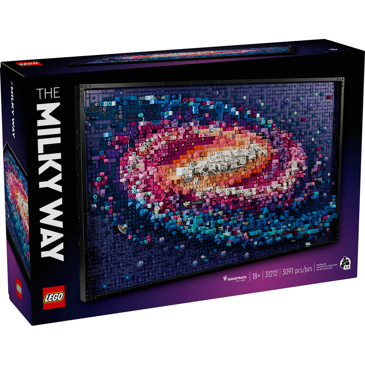 LEGO? Art the Milky Way Galaxy Wall Art Set 31212 - Image 2