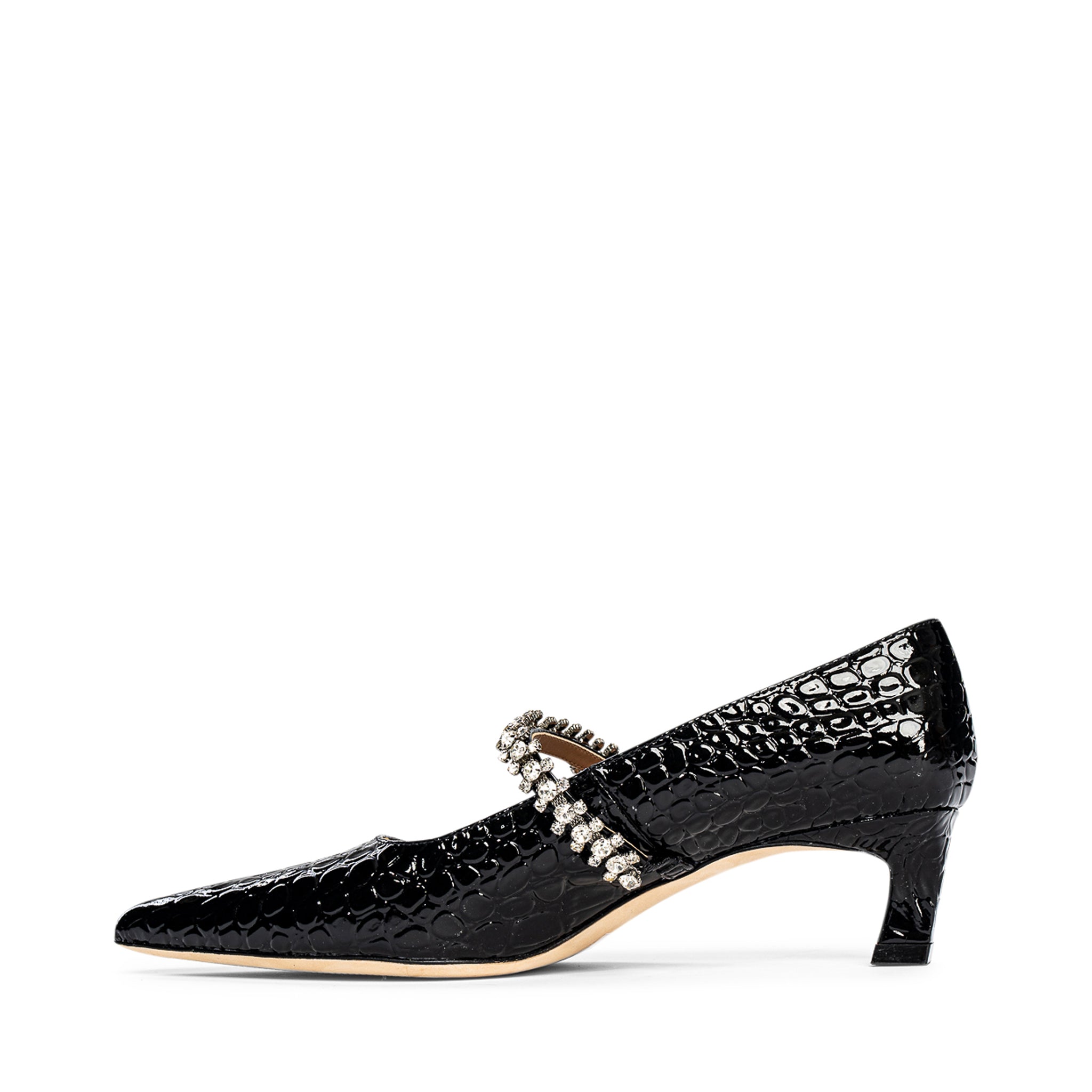 Antonella Embossed Leather Pump - Image 3