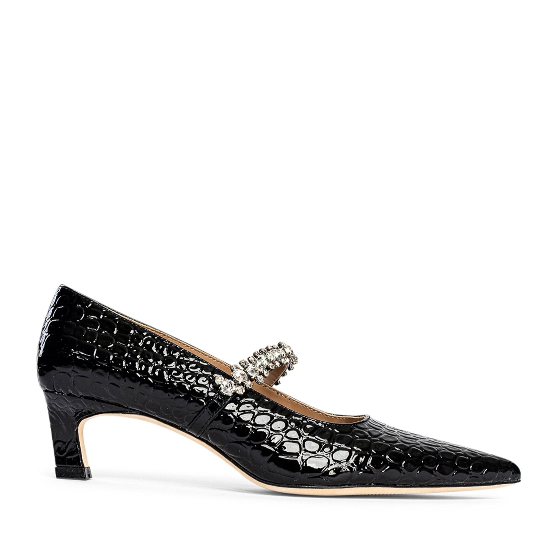 Antonella Embossed Leather Pump - Image 2