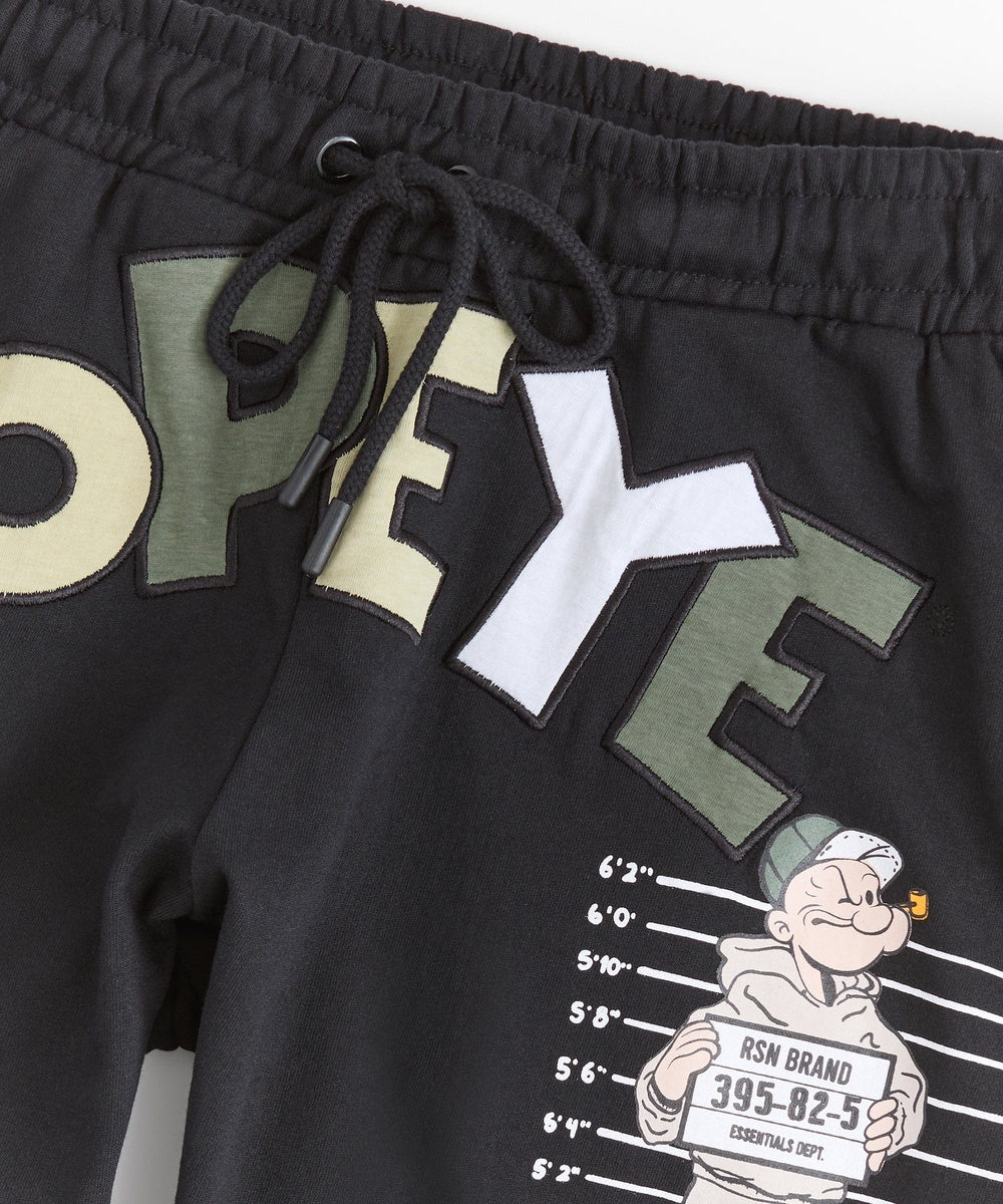 Popeye Applique Short - Black - Image 2