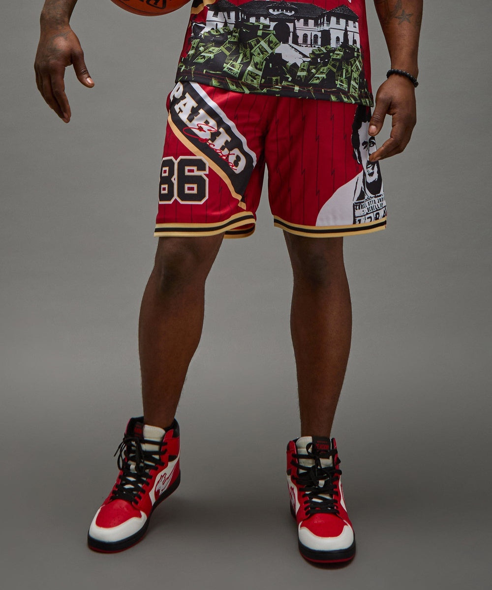 Pablo Basketball Shorts - Red