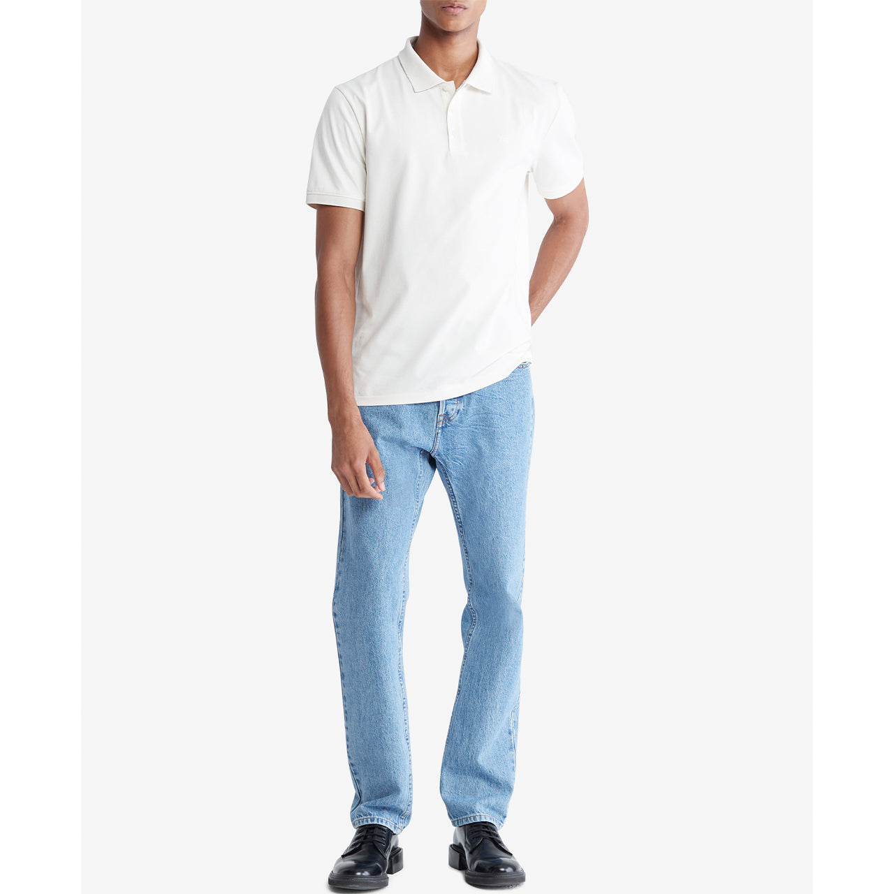 Short Sleeves Smooth Cotton Solid - Image 2