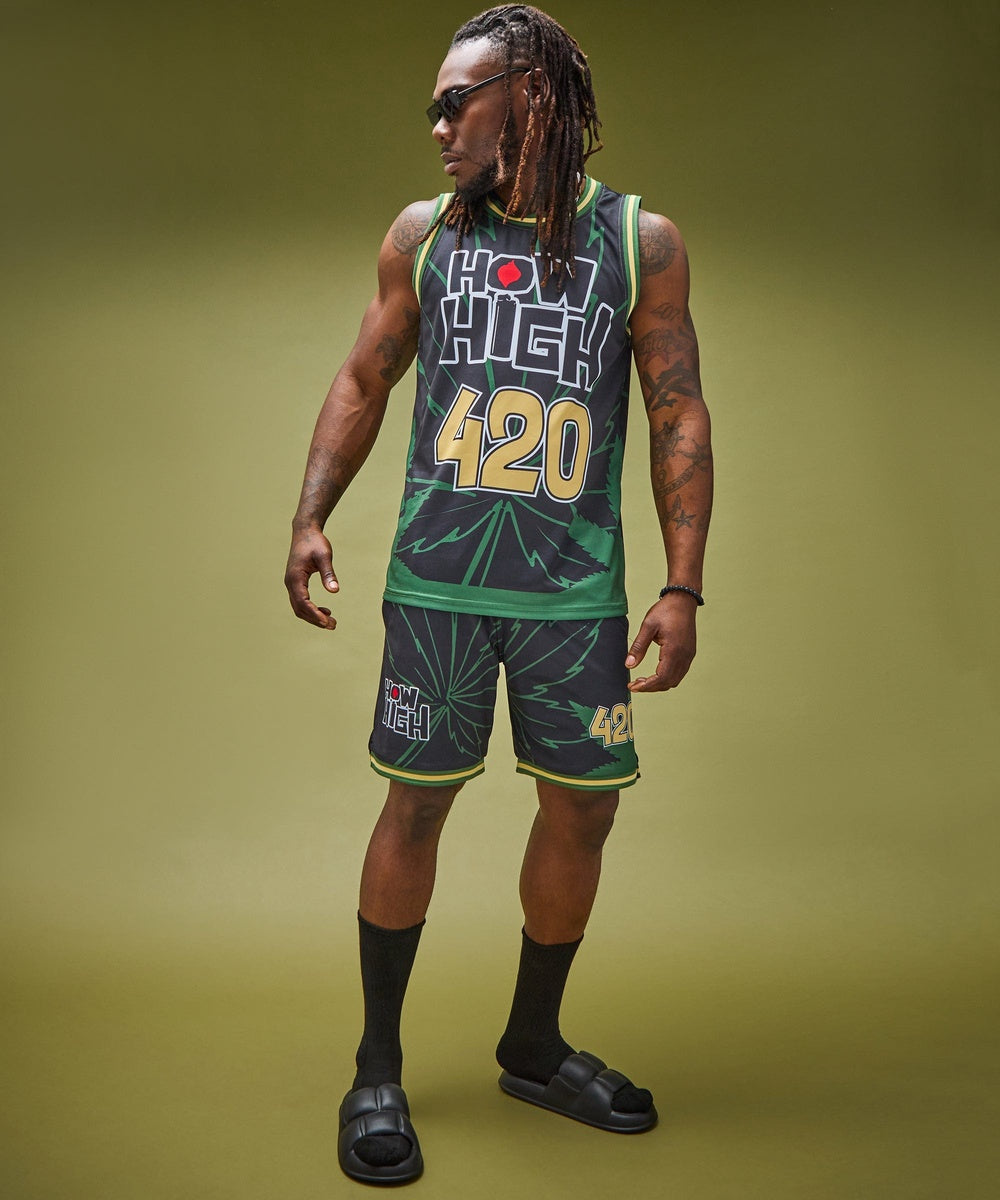 How High Basketball Short - Black - Image 11