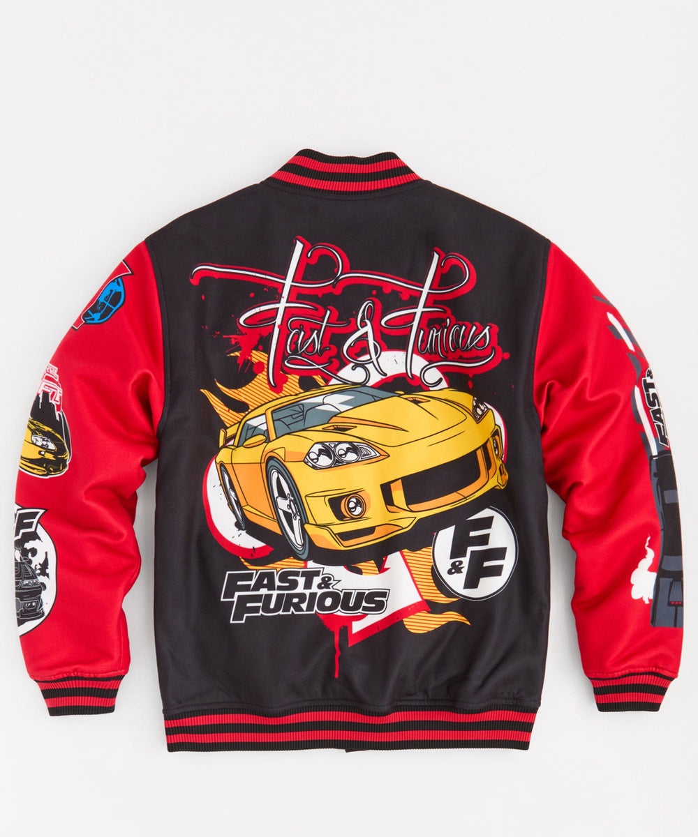 Fast & Furious Control the Drift Varsity Jacket - Black - Image 4