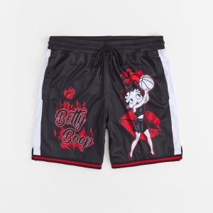 Betty Boop Basketball Shorts - Black