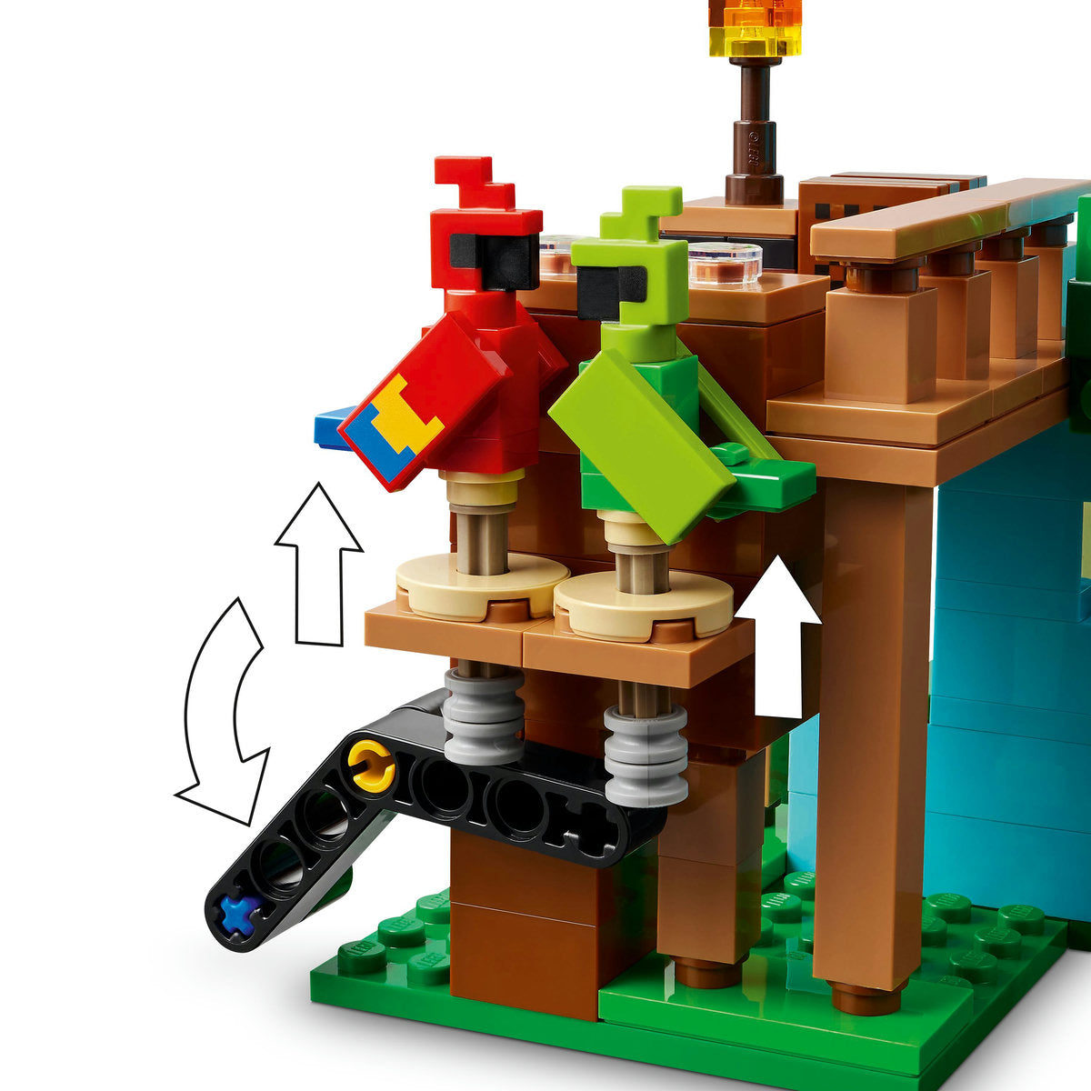LEGO? Minecraft? the Parrot Houses. Buildable Video-Game Set 21282 - Image 6