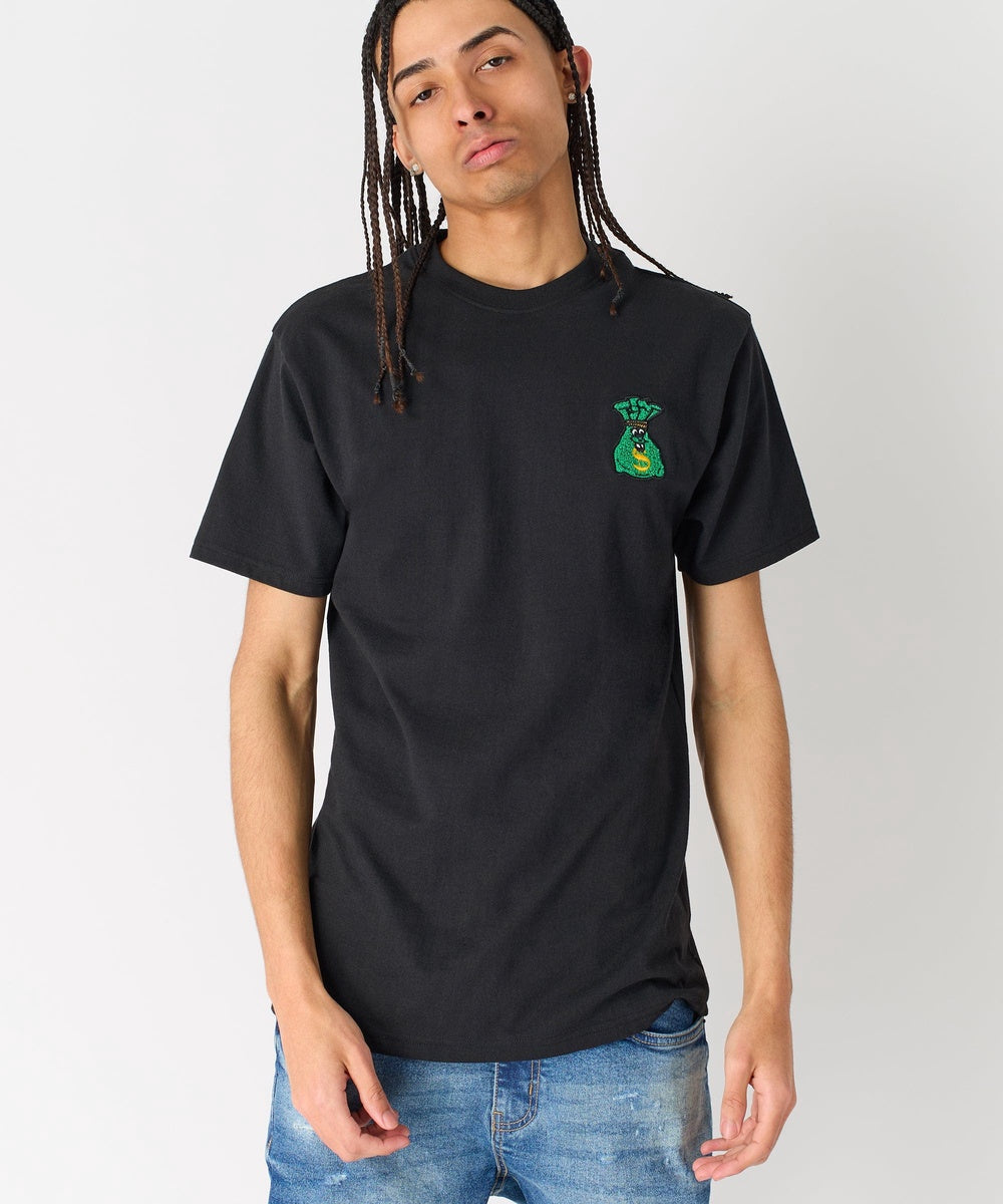 Money Bags Short Sleeve Tee - Black
