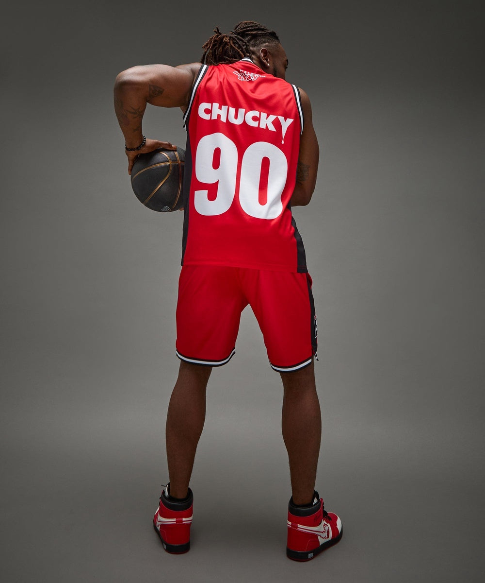 Chucky Basketball Short - Red - Image 5
