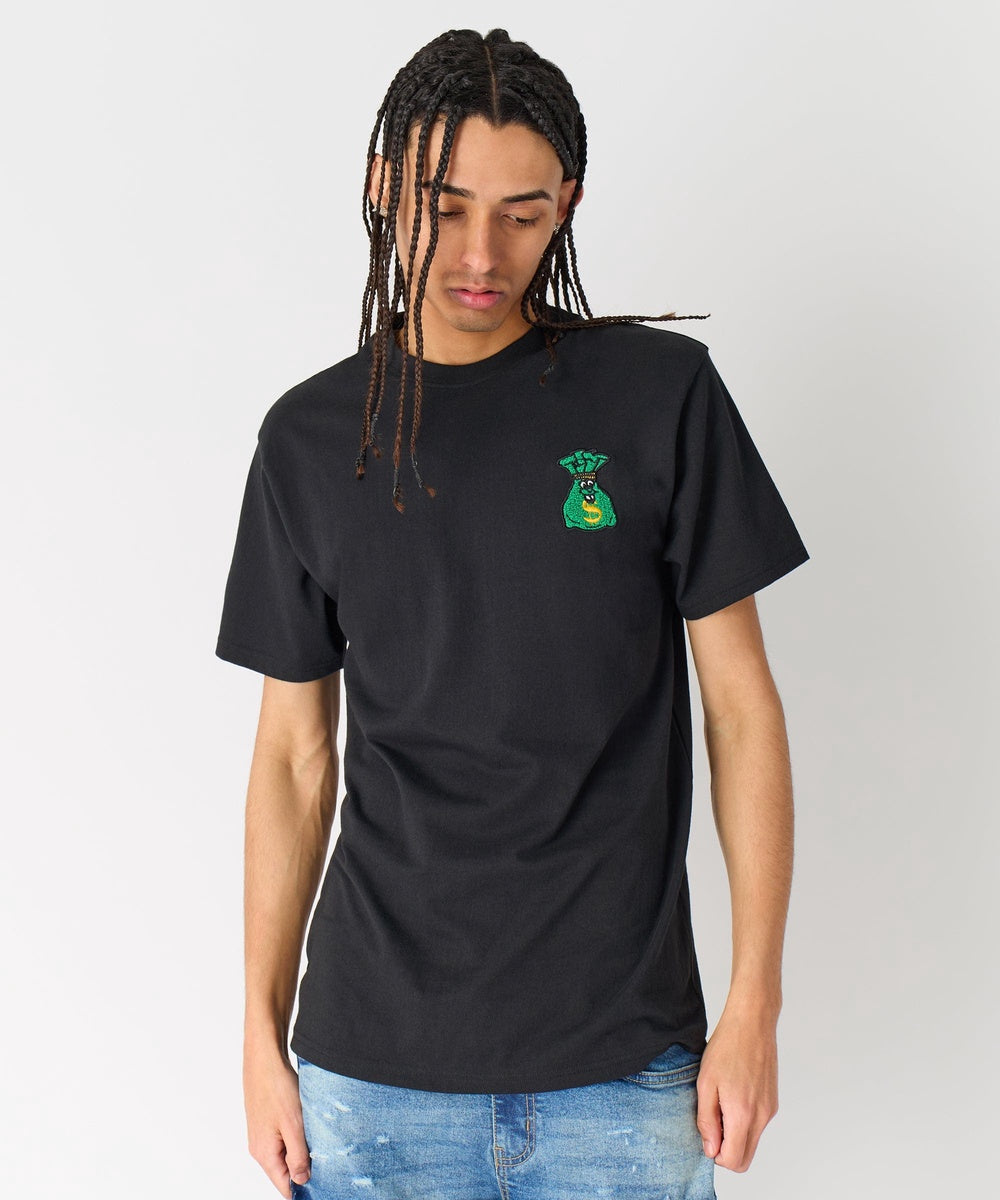 Money Bags Short Sleeve Tee - Black - Image 4