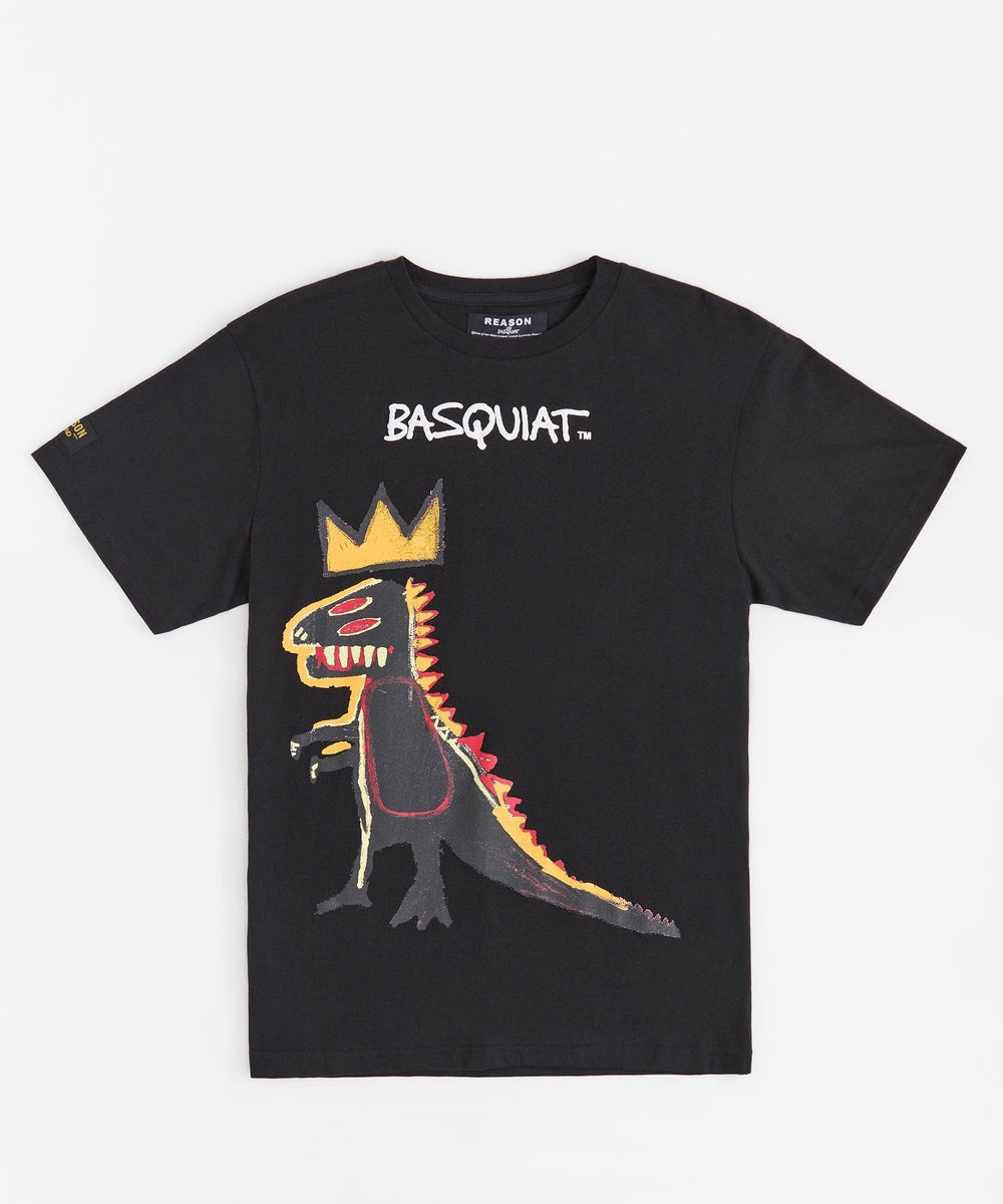 Basquiat??Pez Dino Print Tee - Black - Image 2