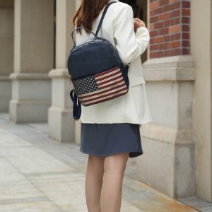 Briella Flag Print Backpack