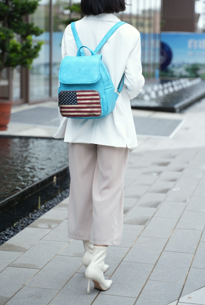 Regina Printed Flag Backpack