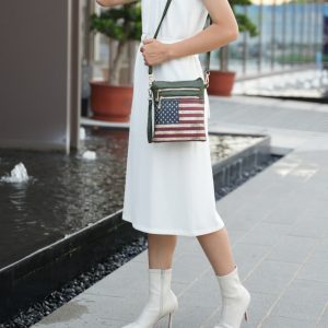 Genesis Printed Flag Crossbody Bag