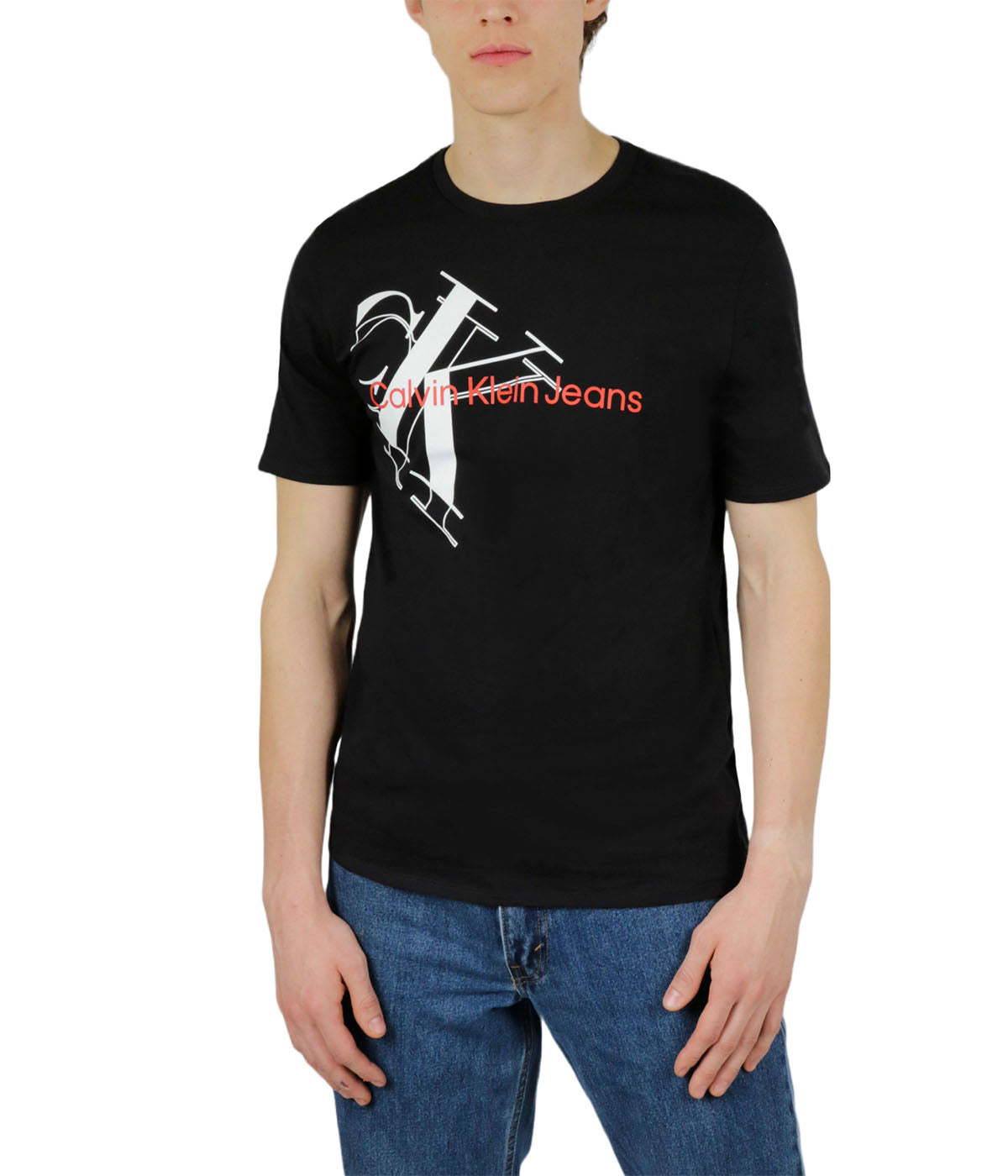 Short Sleeves Tilt Monogram Jean Tee