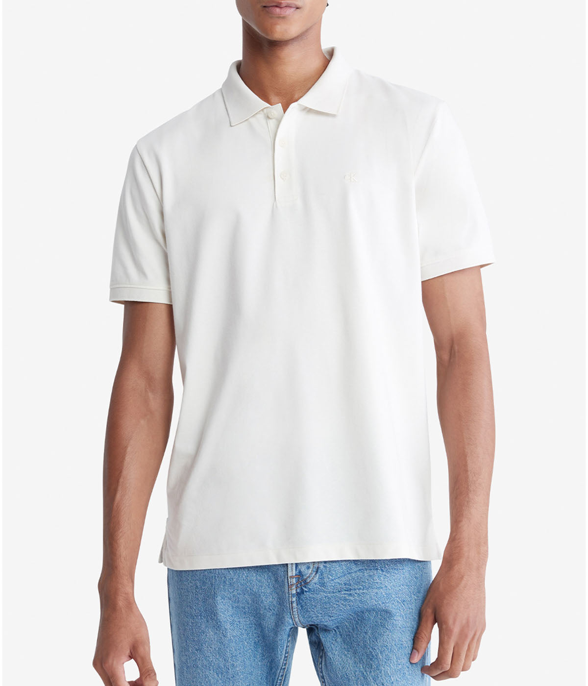 Short Sleeves Smooth Cotton Solid