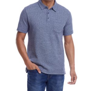 Weatherproof Vintage Men's Waffle Polo Shirt