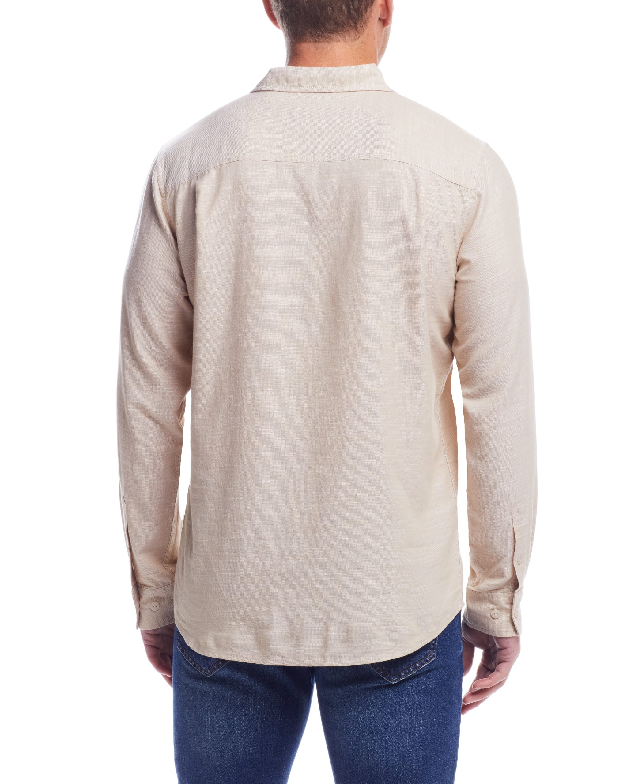 Weatherproof Vintage Men's L/S Solid Cotton Twill Shirt - Image 2