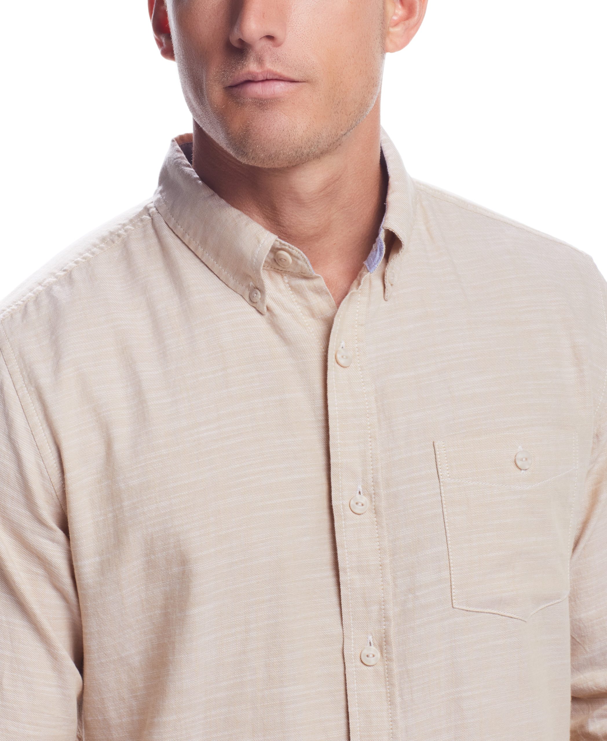 Weatherproof Vintage Men's L/S Solid Cotton Twill Shirt - Image 3