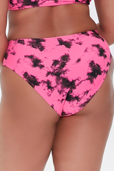 Plus Size Tie-Dye Bikini Bottoms - Image 4