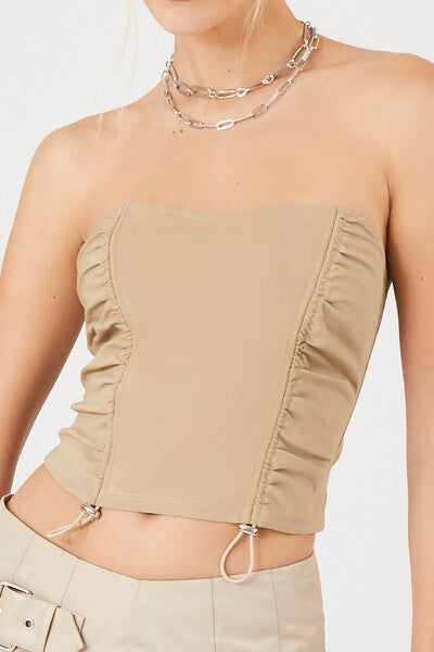 Toggle Drawstring Tube Top - Image 5