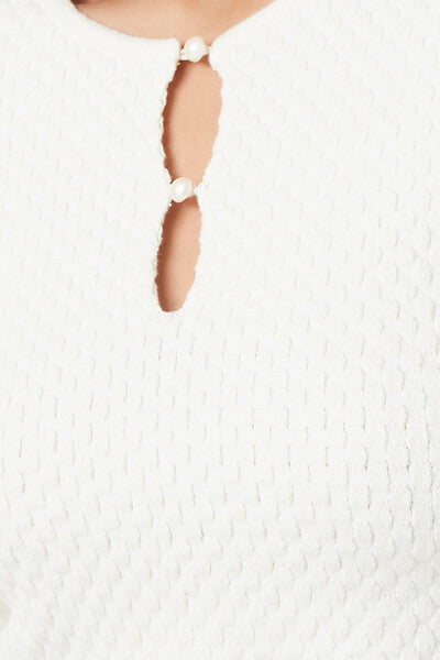 Sweater-Knit Cutout Crop Top - Image 5