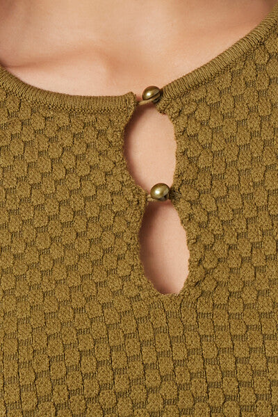 Sweater-Knit Cutout Crop Top - Image 10