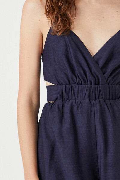 Surplice Cutout Tie-Back Romper - Image 5