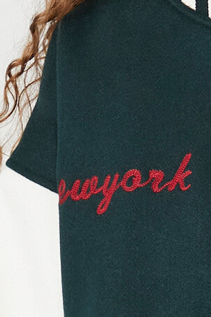 New York Varsity Letterman Bomber Jacket - Image 7