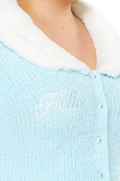 Plus Size Faux Fur Hello Kitty Cardigan Sweater - Image 6