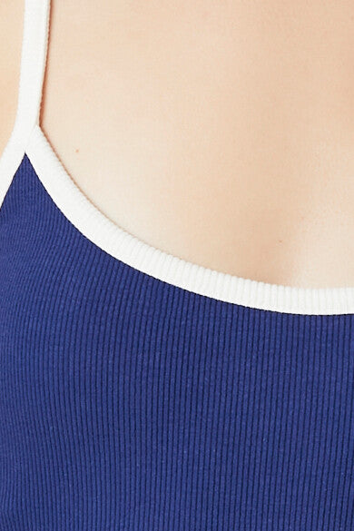 Ribbed Knit Ringer Cami Bodysuit - Image 12