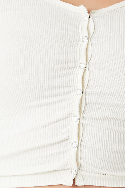 Seamless Ribbed Knit Crop Top - Image 5