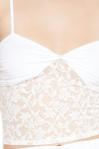 Lace Cropped Cami - Image 5