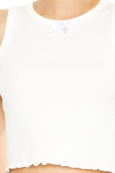 Lettuce-Edge Bow Tank Top - Image 5