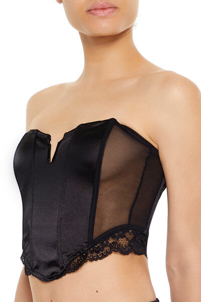 Lingerie Corset Tube Crop Top - Image 3