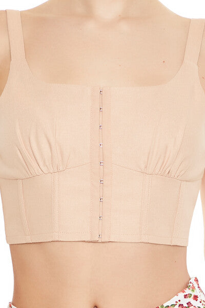 Hook-&-Eye Corset Crop Top - Image 3