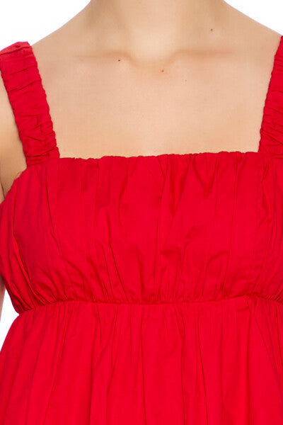 Poplin Babydoll Mini Dress - Image 9