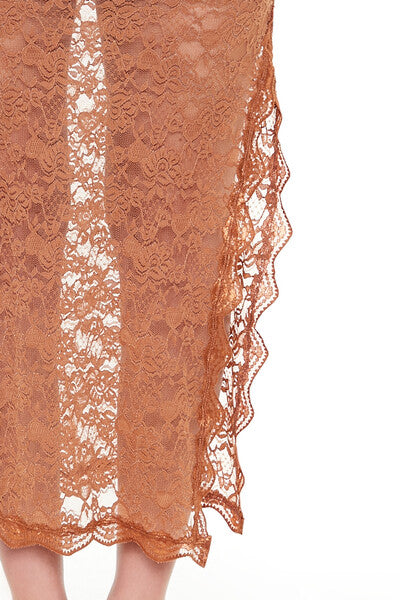 Lace Bow Column Maxi Skirt - Image 5