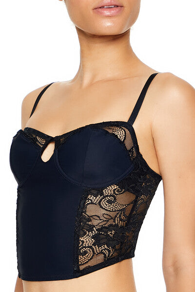 Sheer Lace Underwire Corset Bra - Image 3