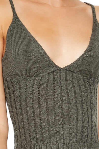 Cropped Sweater-Knit Cami - Image 8