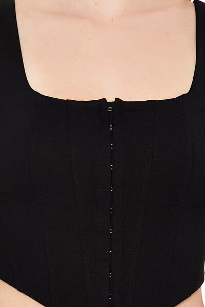 Hook-and-Eye Corset Crop Top - Image 3